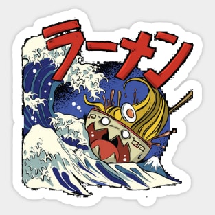 The Great Ramen Off Kanagawa the black Takaiju Sticker